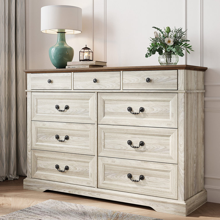 Brown white online dresser